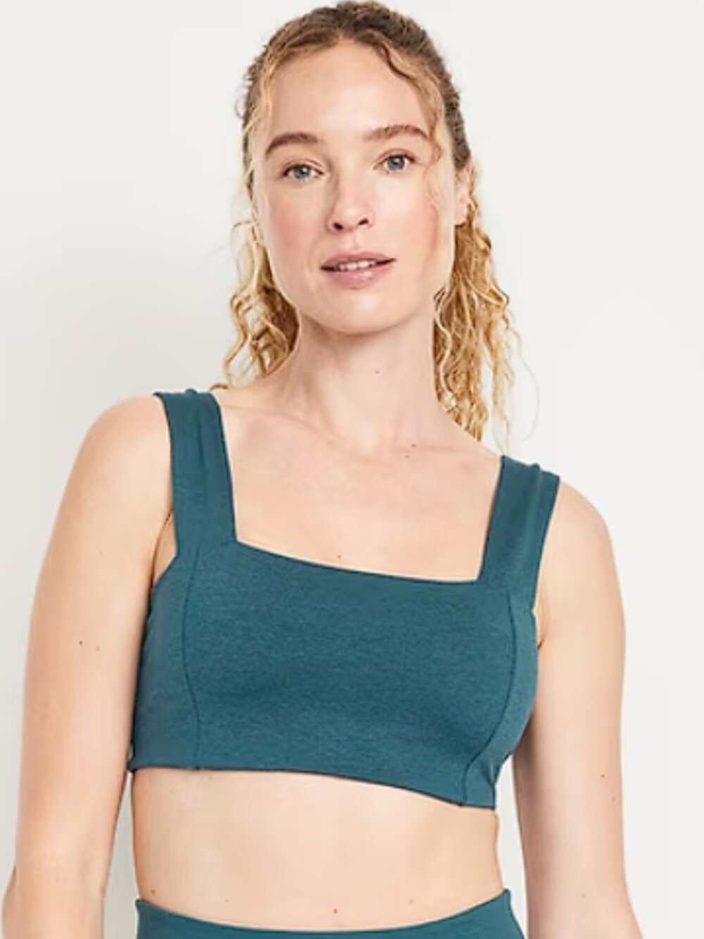 Old Navy Light Support CloudComfy Bandeau Sports Bra in Jet Stream (M) NWT!